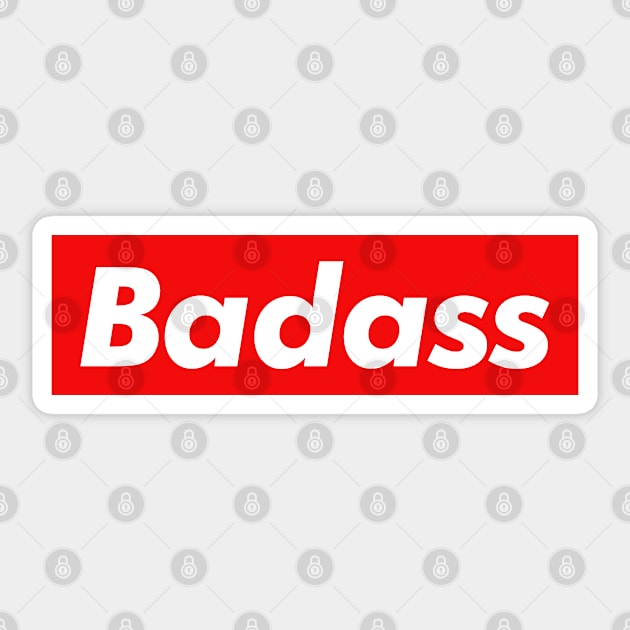 Badass Sticker by monkeyflip